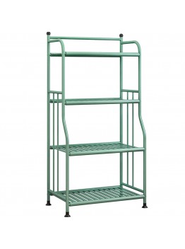 4 Tier Iron Kitchen Organizer Shelf Bathroom Bedroom Rack With Adjustable Foot Pad