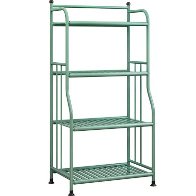 4 Tier Iron Kitchen Organizer Shelf Bathroom Bedroom Rack With Adjustable Foot Pad