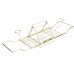 Bathroom Extendable Stainless Steel Bathtub Caddy Tray Commodity Shelf Rack for iPad Book Small Gadgets