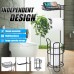 Bowin Multifunctional Large Capacity Storage Bathroom Toilet Tissue Paper Towel Rack Shelf Holder Free Standing with Mobile Phone Basket Tray