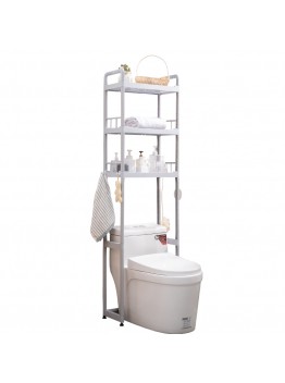 1 2 3 Tiers Over Toilet Rack Kitchen Bathroom Storage Shelf Space Saver Shelf Organizer Bath Towels Shampoo Shower Gel Holder