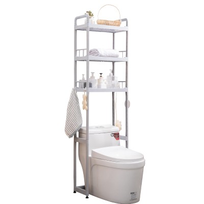 1 2 3 Tiers Over Toilet Rack Kitchen Bathroom Storage Shelf Space Saver Shelf Organizer Bath Towels Shampoo Shower Gel Holder