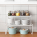 Kitchen Shelf Storage Suction Basket Caddy Wall Mounted Rack Bathroom Shower for Space Saving Wardrobe Shelves Kitchen Organizer