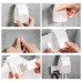 2 PCS Toothpaste Squeezer Multifunctional Toothbrush Rack Wall  Mounted Bathroom Perforation  Free Storage Rack  White