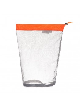 LUCKSTONE WSD2005020 Lightweight Mesh Organizing Storage Bag  Size  M  Gray Orange