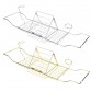 Bathroom Extendable Stainless Steel Bathtub Caddy Tray Commodity Shelf Rack for iPad Book Small Gadgets