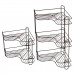 2 3  Tier Storage Rack Triangle Corner Shelf Holder Bathroom Kitchen MAX 19KG