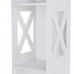 ZHIYA Bathroom Storage Rack Floor Cabinet Toilet Bath Organizer Drawer Shelf  White