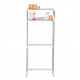 2  Tier Bathroom Storage Shelf Above Washing Machine Toilet Floor  standing Rack